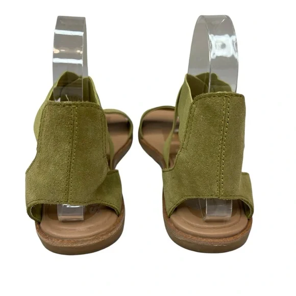 SOREL Ella II Olive Suede Leather Crisscross Sandals 8.5 - Picture 5 of 7